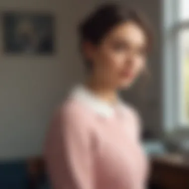 Caring for Your Peter Pan Collar Sweater A person carefully washing and maintaining a delicate Peter Pan collar sweater to ensure longevity