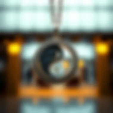 Artistic Representation of Yin Yang Necklace Design Artistic representation of a yin yang necklace design