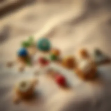 Stylish arrangement of boutonniere pins on a fabric background