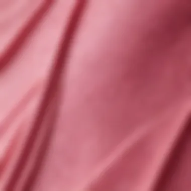 Close-up of fabric textures in pink swimwear