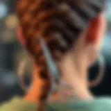 Craftsmanship of French Braid Helper Tools Elegant French braid tool showcasing detailed craftsmanship