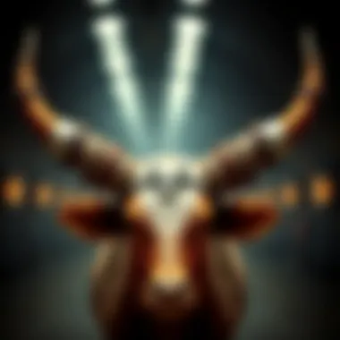 Artistic representation of bull horn headbands in fashion