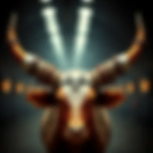 Artistic representation of bull horn headbands in fashion