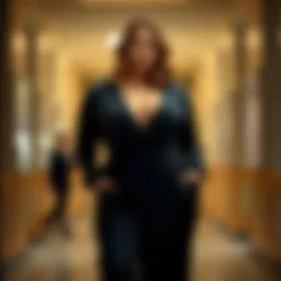 Elegant plus size unitard showcasing unique design