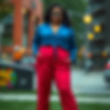 Trendy plus size unitard in a vibrant color