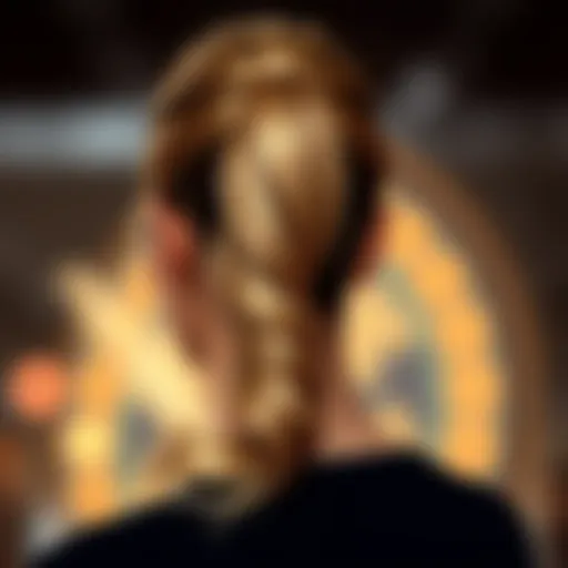 Elegant ponytail extension showcasing the wrap-around technique.