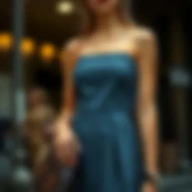 Casual styling of a panelled waist dress