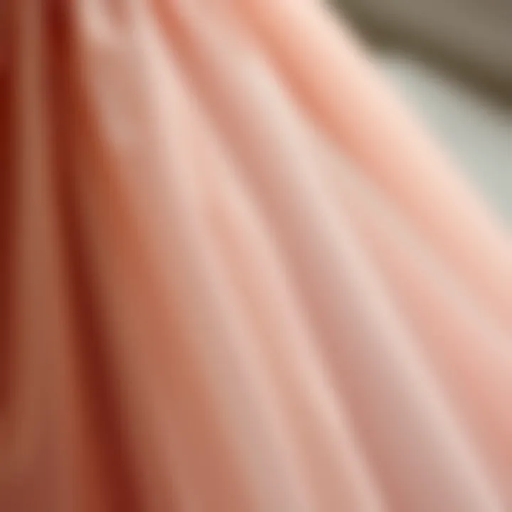 A close-up of the delicate fabric details of a puffy tulle skirt, showcasing its texture and layers
