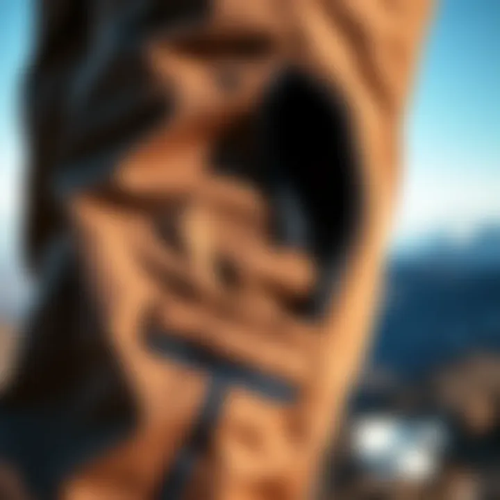 Innovative Zip-Off Design Close-up of zip-off feature on hiking pants