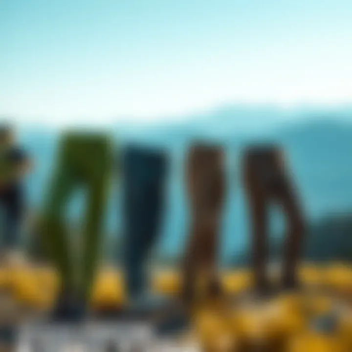 Variety of Styles for Every Explorer Different styles of zip-off hiking pants displayed