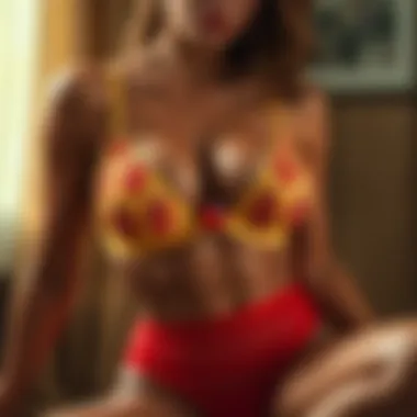 Bold Statement in Crotchless Lingerie Stylish variation of crotchless teddy in a bold color