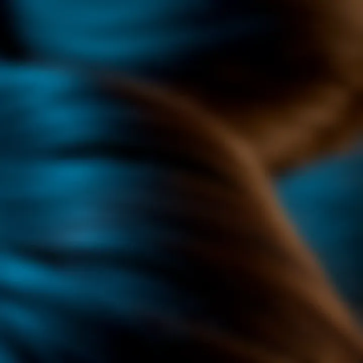 Quality Hair Textures A close-up of hair textures used in modern wigs, highlighting their quality.