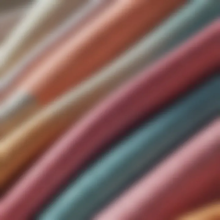 Close-up of fabric textures used in petite capri designs