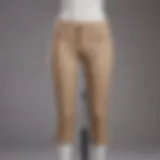 Stylish petite capri pants displayed on a mannequin