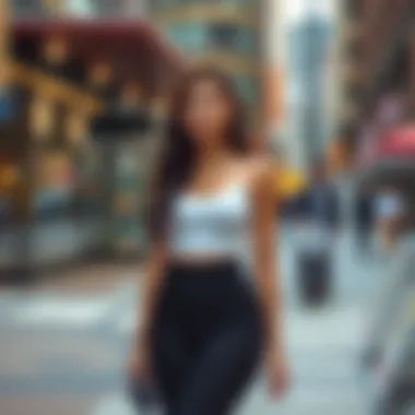 Embracing Confidence with Thigh Shaper Leggings A confident individual wearing thigh shaper leggings in a stylish urban setting