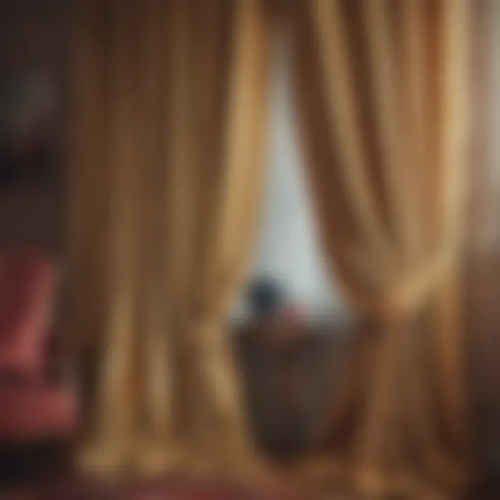 Restoration process of vintage curtains highlighting care and technique