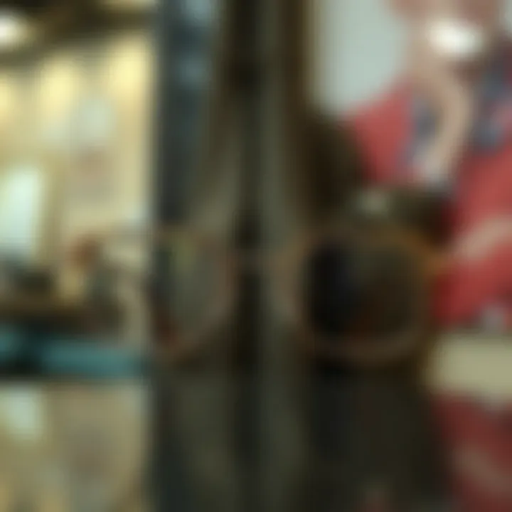 Elegant Display of Vintage Square Eyeglasses An elegant display of a vintage square eyeglass frame against a stylish backdrop