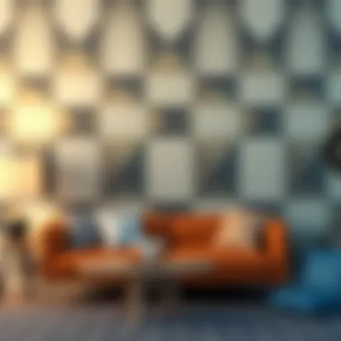 Modern geometric wall sticker patterns for contemporary spaces