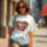 Stylish women's 2X t-shirt with unique design