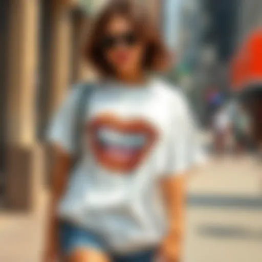 Stylish women's 2X t-shirt with unique design