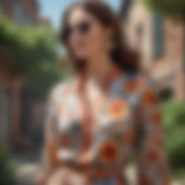 Chic Styling with Floral Tunics Stylish floral tunic styled with accessories
