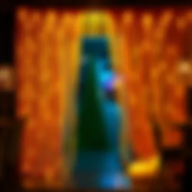 Innovative Uses in Event Planning Creative installation of fringe door curtains at an event