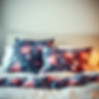 Aesthetic Arrangement: Galaxy Pillows Aesthetic galaxy pillow arrangement on a bed