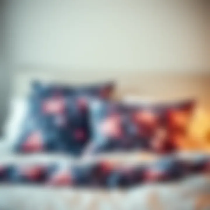 Aesthetic Arrangement: Galaxy Pillows Aesthetic galaxy pillow arrangement on a bed