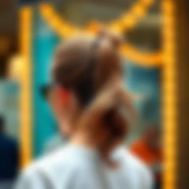 A stylish ponytail that reflects current fashion trends