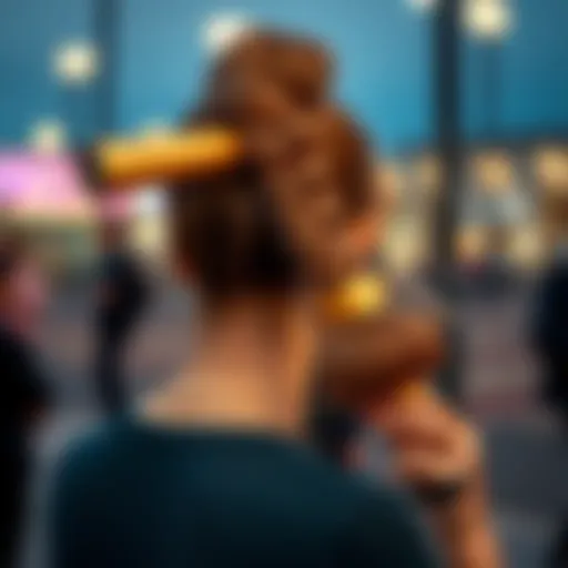 A contemporary hair styling tool designed for effortless ponytails