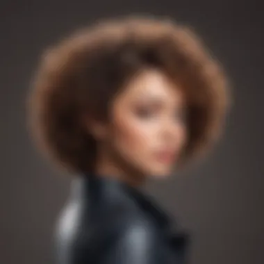 Artistic representation of haircut ideas emphasizing creativity and individuality for short curls