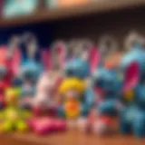 Colorful Lilo and Stitch keychain designs