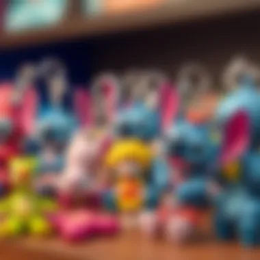 Colorful Lilo and Stitch keychain designs