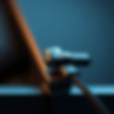 Close-up of a magnetic cord keeper showcasing its functionality.