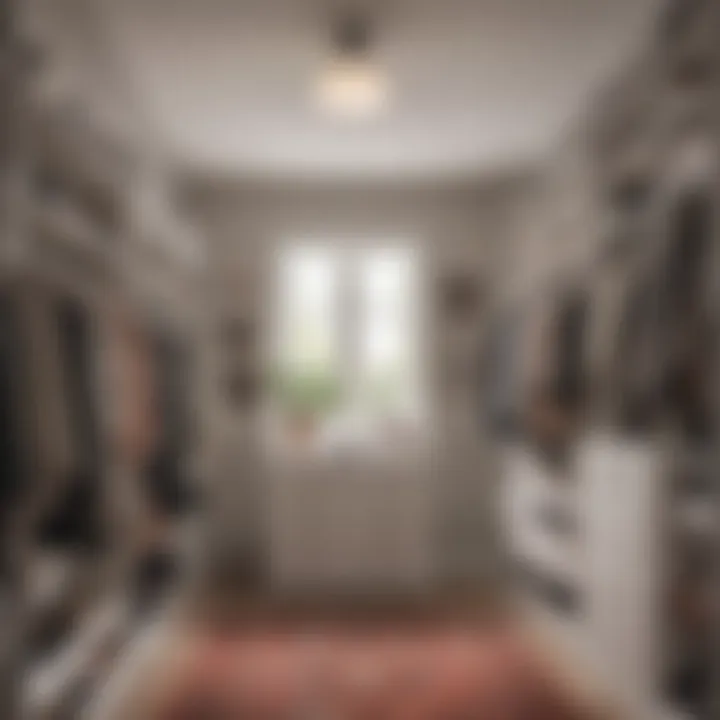 Before and after closet organization transformation