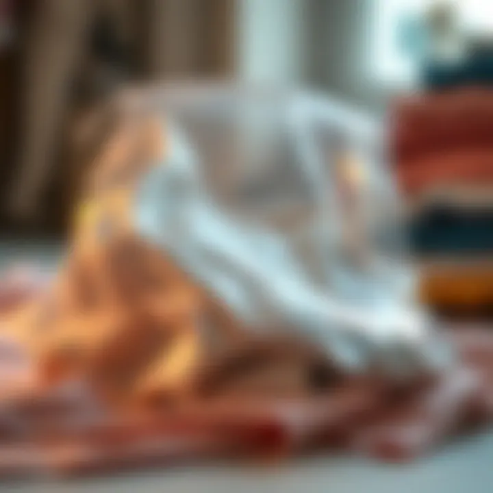 Vacuum seal bags preserving delicate fabrics and textiles