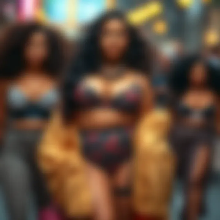 Diverse models embracing body positivity