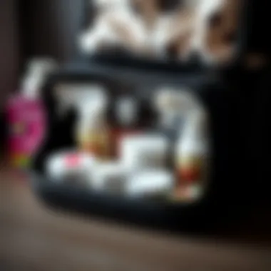 Organized toiletry bag showcasing various compartments