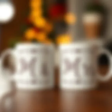 Custom Names on Mr and Mrs Mugs Close-up of custom Mr and Mrs mugs with names