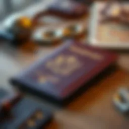 Elegant leather passport cover with personalized engraving