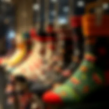 Personal Touch: The Customization Trend in Sock Fashion Display of personalized socks highlighting individual styles and tastes