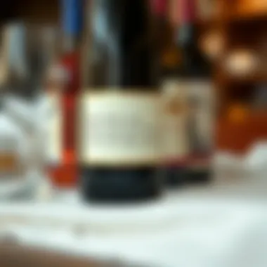 A close-up of a personalized wine label with a funny quote