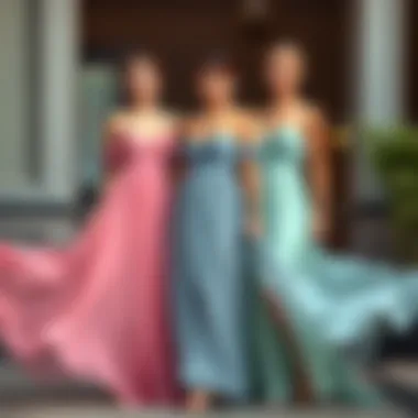 Diverse Color Palette for Chiffon Dresses Color palette options for chiffon dresses