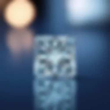 Close-up of a princess cut VVS diamond showcasing its brilliance