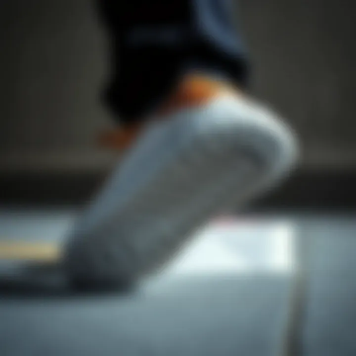 Close-up of Puma sole materials