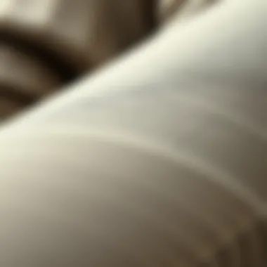 Detailed View of Ribbed Fabric Close-up of ribbed fabric texture and detail