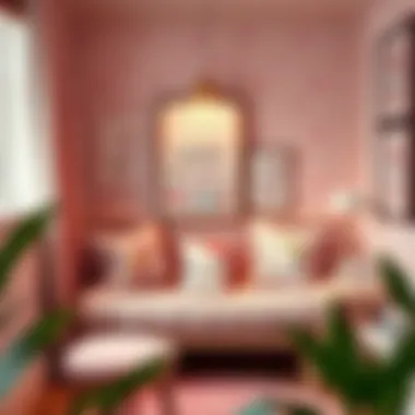 Cozy reading nook adorned with Sanrio character cushions and whimsical wall art