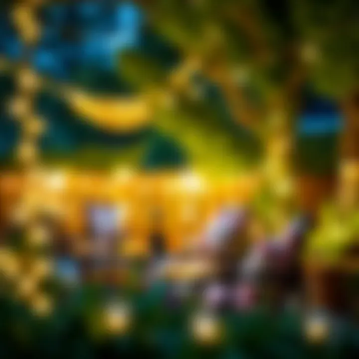 Diverse Designs of Outdoor Solar Fairy Lights Stylish outdoor setup with various solar fairy light designs