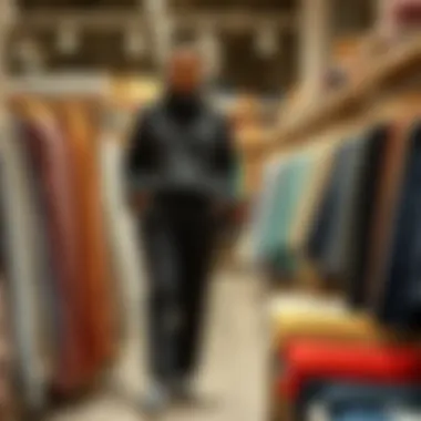 Sustainable Choices in Cable Knit Fashion Sustainable fabric choices for cable knit pants sets in a textile shop