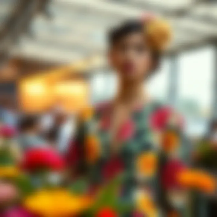 Sustainable fashion pieces incorporating floral tin elements